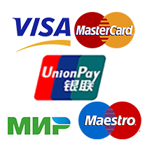 Мир, Visa, Mastercard, Union Pay, Maestro